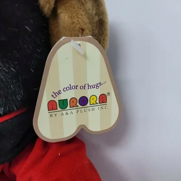Aurora Plush Tally Ho Monkey Rare Original Circus Stuffed Animal Red Coat Vtg